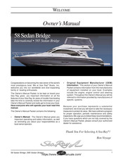 Sea Ray 585 Sedan Bridge Owner's Manual