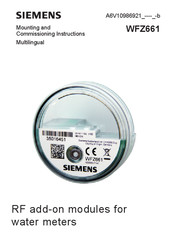 Siemens WFZ661 Mounting And Commissioning Instructions