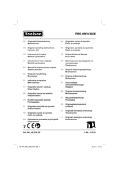Toolson PRO-HM 9 MAX Original Operating Instructions