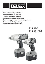 Narex ASR 18-S Original Operating Manual