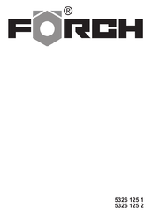 Forch 5326 125 2 Original Instructions Manual