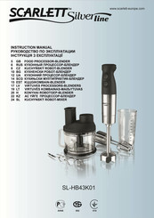 Scarlett Silverline SL-HB43K01 Instruction Manual