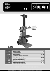 Scheppach HL850 Translation From The Original Instruction Manual