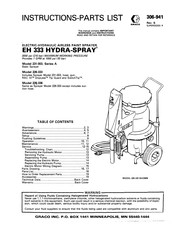 Graco EH 333 HYDRA-SPRAY 231-003 Instructions-Parts List Manual
