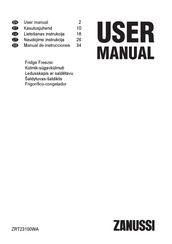 Zanussi ZRT23100WA User Manual