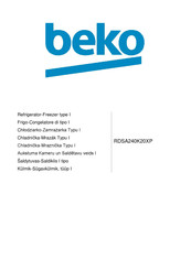 Beko RDSA240K20XP Manual