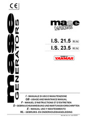 Mase Generators MARINE I.S. 23.5 Manual