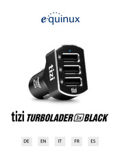 e-quinux tizi TURBOLADER 3x BLACK Manual