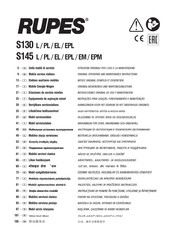 Rules S145 EPM Original Operating And Maintenance Instructions