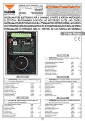 Cardin Elettronica PRG900 Series Instruction Manual