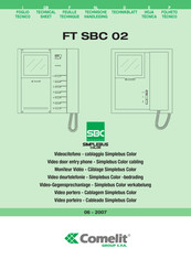 Comelit FT SBC 02 Technical Sheet