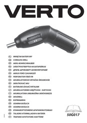 VERTO 50G017 Translation Of The Original Instructions