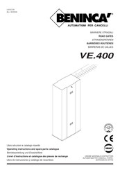 Beninca VE.400 Operating Instructions And Spare Parts Catalogue