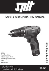 SPIT BS10 Safety And Operating Manual
