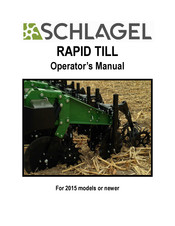 Schlagel RAPID TILL Series Operator's Manual