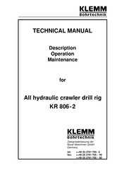 KLEMM KR 806-2 Technical Manual