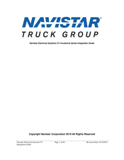 Navistar CV 2019 Series Integration Manual