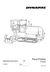 Dynapac F6C Operating Instructions Manual
