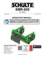 Schulte SMR-600 Operator's Manual