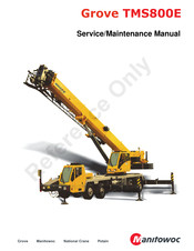 Manitowoc Grove TMS800E Service And Maintenance Manual