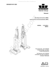 Windsor Sensor SRS15 Operating Instructions Manual
