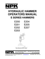 NPK E205 Operator's Manual