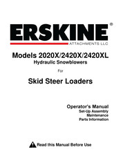 Erskine Attachments 2020 Series Operator's Manual