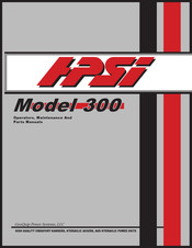 HPSi 300 Operator, Maintenance And Parts Manual