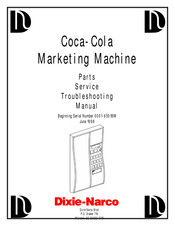 Dixie Narco DNCB 368 Parts Service Troubleshooting Manual