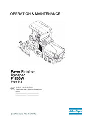 Atlas Copco 912 Operation & Maintenance Manual