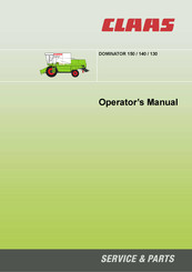 Claas DOMINATOR 150 Operator's Manual