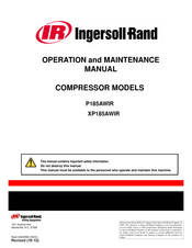 Ingersoll-Rand XP185AWIR Operation And Maintenance Manual