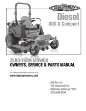 Bad Boy AOS Diesel Owner's Manual