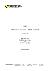 TECNOTER ILBJ O Series Installation Manual