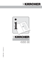 Kärcher 465 M Operating Instructions Manual