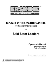 Erskine Attachments 2410X Operator's Manual