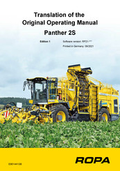ROPA Panther 2S Translation Of The Original Operating Manual