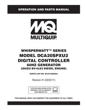 MQ Multiquip DCA20SPXU2 Operation And Parts Manual