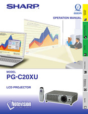 Sharp Notevision PG-C20XE Operation Manual