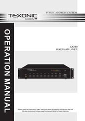 TEXONIC AX240 Operation Manual