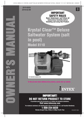 Intex Krystal Clear 8110 Owner's Manual