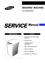 Samsung WA14V2Q2DW/XAP Service Manual