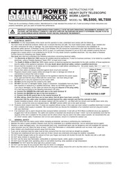 Sealey POWER PRODUCTS MLS500 Instructions