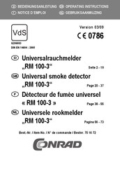 Conrad RM 100-3 Operating Instructions Manual