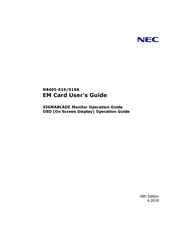 NEC N8405-019N User Manual