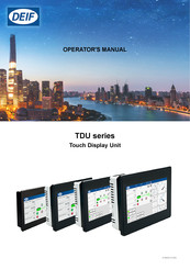 Deif TDU 107 Operator's Manual