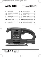 MeisterCraft MSS 180 Operating Instructions & Safety Hints
