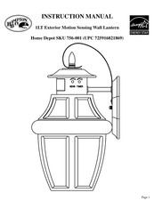 HAMPTON BAY Home Depot 756-001 Instruction Manual
