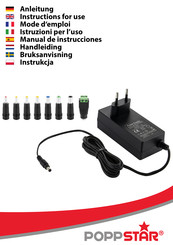 Poppstar 1010366 Instructions For Use Manual