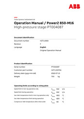 ABB Power2 850-M16 Operation Manual